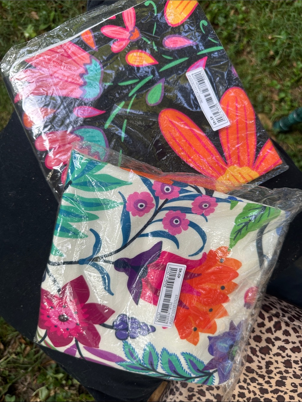 Floral Printed pillow case — Bright Multicolor